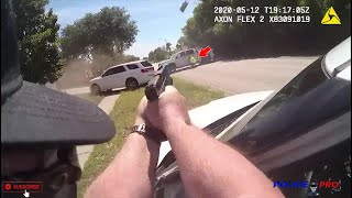 Bodycam shows Fleeing Suspect Gets Shot After Pointing Shotgun At police