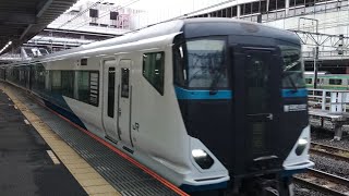 【2023/11/17･特急踊り子向けE257系14両編成】E257系2500番台NC-34編成+同2000番台(回送) 大宮駅9番線に入線～停車