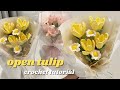 Tulip crochet tutorial - Beginner friendly & in-depth tutorial - Crochet flowers