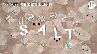 CBMC 粵語堂聖餐主日崇拜（8-7-2022）：為什麼我們要作SALT的小組？- Rev Maurice Yu