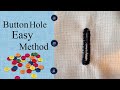 How to make button hole with a manual sewing machine  step by step tutorial