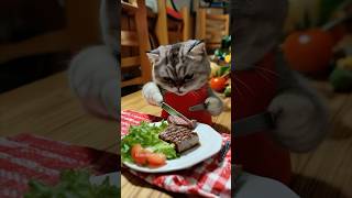 猫のモッパン😂#cat #asmr #mukbang #モッパン #ai