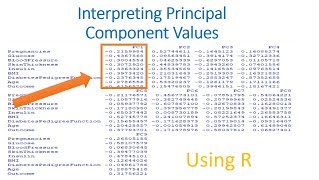 Interpreting principal component values