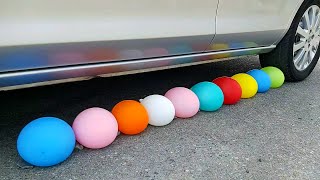 EXPERIMENT: Car vs Coca Cola with Balloons - Crushing Crunchy & Soft Things by Car!