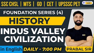 Indus Valley Civilization | History | GA in English | SSC CHSL MTS GD NTPC | Prabal Sir
