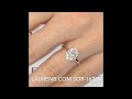 2.50 ct oval moissanite engagement ring