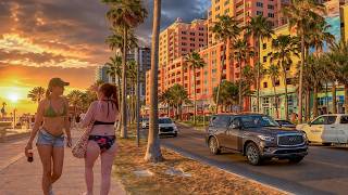 Clearwater Beach Florida 4K City and Pier 60 Walking Tour