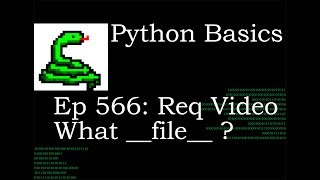 Python Basics Tutorial Requested Double UnderScore File Method