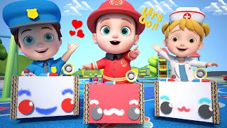 Lagu Mobil Mainan 🚑🚓🚒 | Lagu Lucu | Lagu Anak-anak | GoBooBoo Bahasa Indonesia