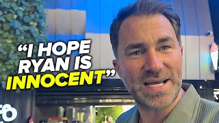 Eddie Hearn HITS BACK at Ryan Garcia FIXED TEST accusation; Picks Fury to beat Usyk