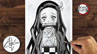 How To Draw Nezuko Step By Step | Drawing Tutorial for Beginners