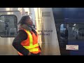 the 1st lirr train to grand central raw video