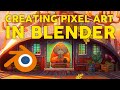 My Process for creating pixel art scenes in Blender