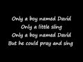 Only A Boy Named David with lyrics - The London Fox Players