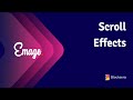Scroll Effects - Emage - Image Hover Effects | Tutorial