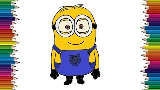 How to Draw a minion From Minions step by step - Minion drawing easy for beginners