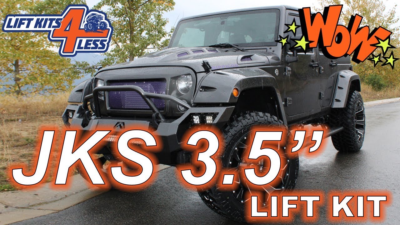 JKS 3.5" JSPEC J Konnect Lift Kit JSPEC113K Installed On A 2017 Jeep JK ...