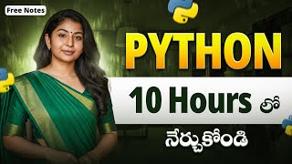 Python Full Course in *Telugu* |Zero to Hero by Rupa |one shot | 10 HOURS | Female Tech