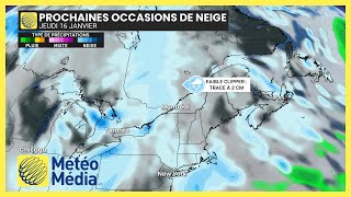 Plusieurs occasions de neige en vue pour le Québec avec un bémol