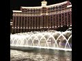 bellagio fountain show at night in las vegas in march 2019 ベラッジオホテル噴水ショー in ラスベガス アメリカ