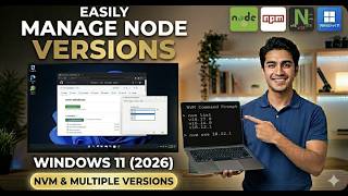 How to Install Node.js Using NVM on Windows 11 (2026) | Manage Multiple Node Versions Easily