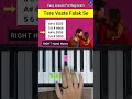 Tere Vaste Falak Se❤️️| Piano Lesson | #shorts