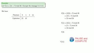 Affine Ciphers, Part One