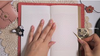 [ASMR 다꾸]하얀눈이 내리는 겨울이네요~^^ | 감성다꾸 | 빈티지다꾸 | #플라워리아틀리에 #vintagejournal #scrapbooking