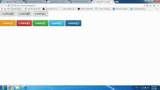 How to create loading button animation using bootstrap