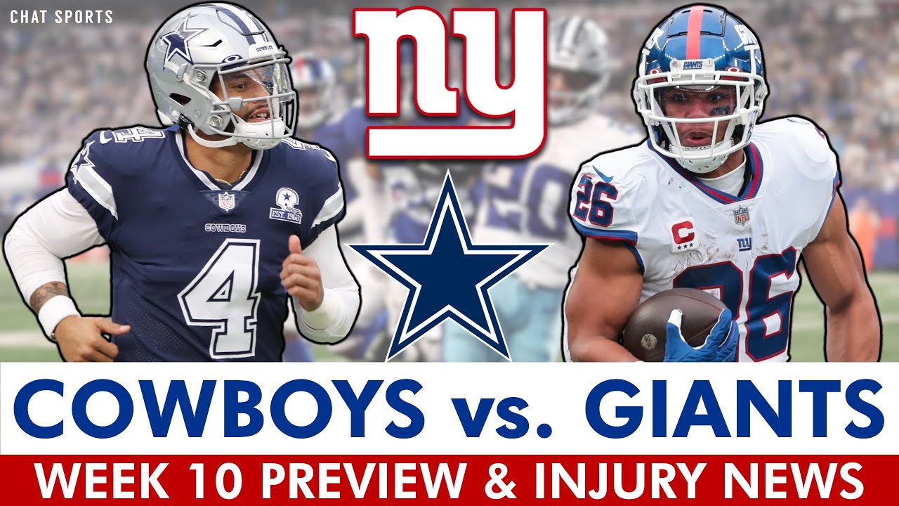 Cowboys Vs. Giants Preview, Prediction, Injury Report, Tyron Smith, Dak ...