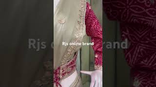 Rjs designer party wear sarees either stitched designer blouse