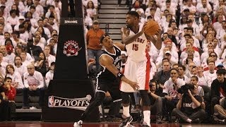 Amir Johnson Sinks the Amazing Backwards Flip Circus Shot