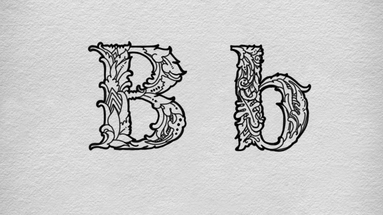 Alphabet A Letter B B Drawing Doodle By CamDoodle - YouTube