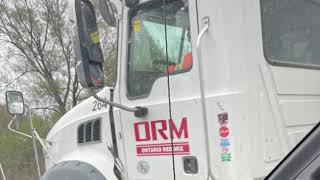 ORM - ONTARIO REDIMIX Truck #264 Throws Rock