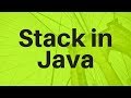 #10 Stack Implementation using Java Part 1 | Push Pop Peek Methods
