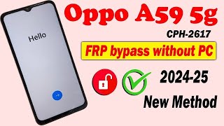 Oppo a59 FRP unlock 🔓Oppo A59 Google unlock 🔓 oppo A59 frp bypass without Computer #oppoa59frpbypass