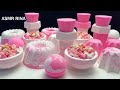 ASMR baking soda pink delight