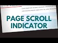 Reading Position Indicator (Page Scroll Indicator)