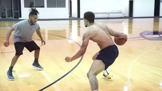 Kethan Savage trains with NBA Skills Trainer UNDERD0G