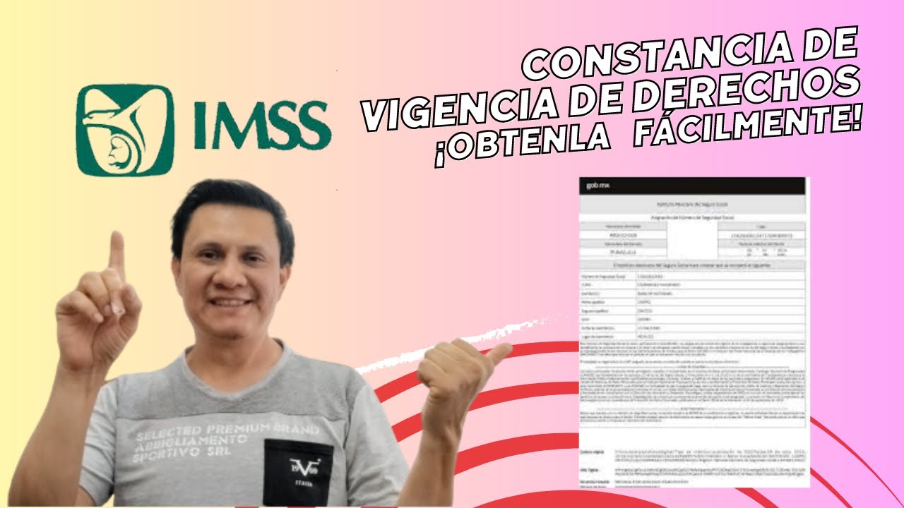 Cómo Tramitar En Línea La Constancia De Vigencia De Derechos (IMSS ...