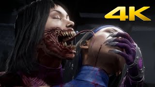 Mortal Kombat 11 - Mileena All Fatalities, 4 Brutalities & Fatal Blow (4K 60FPS)