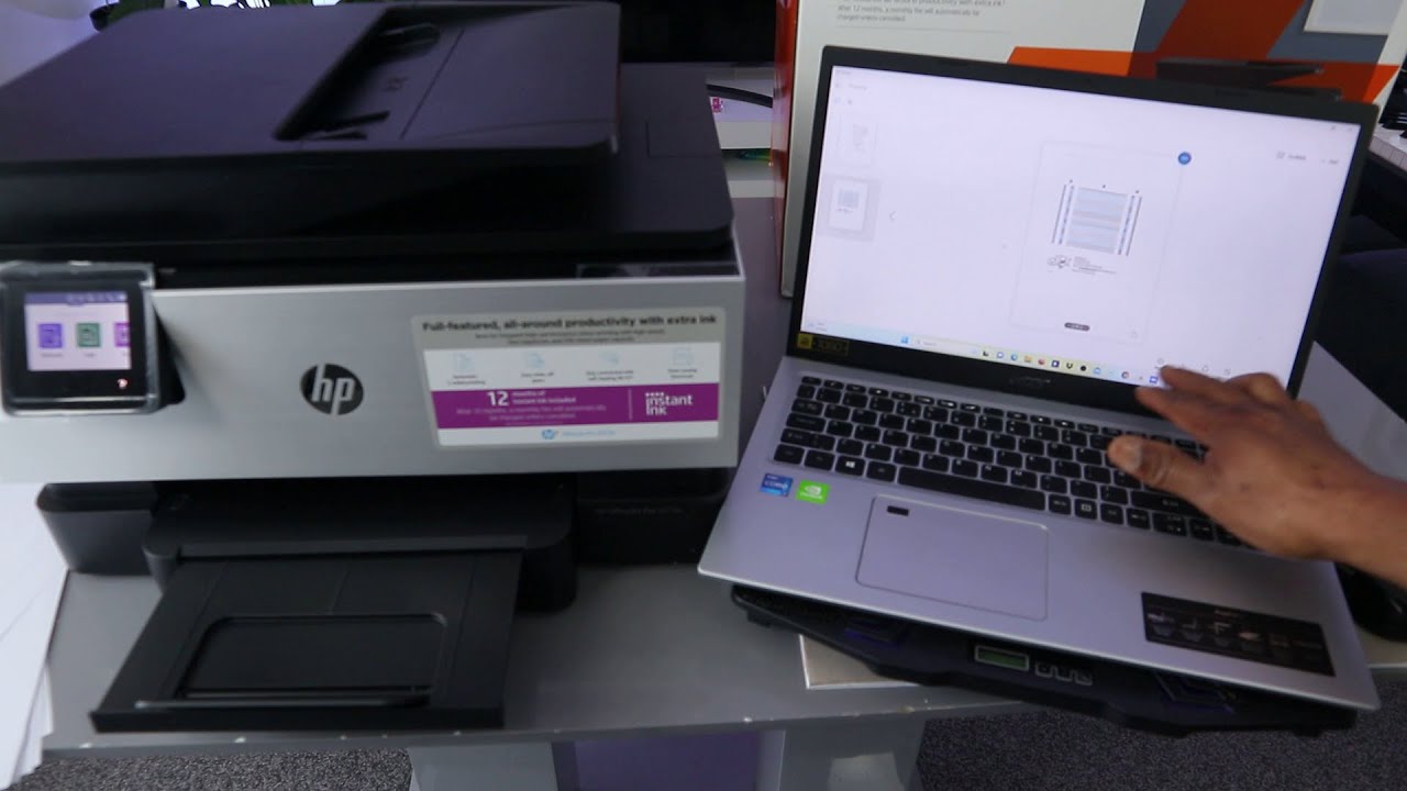How To Scan A Document In Hp Printer Youtube