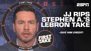 JJ Redick EDUCATES Stephen A. after his RIDICULOUS LeBron take: 'Give him credit