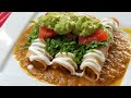 How to make CHICKEN FLAUTAS IN A DELICIOUS RED SALSA! ❤ TAQUITOS DORADOS AHOGADOS!