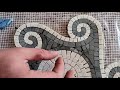 the making of md190 pattern medallion dolphins mosaic art