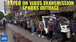 Paper on coronavirus transmission sparks outrage | NTDTV