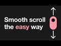 Lenis smooth scroll in under 4 minutes