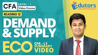 CFA Level 1 - Summary Video (2020) | Topics in Demand and Supply Analysis | Economics | Hindi