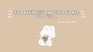 aesthetic and cute fonts on Dafont | free to use