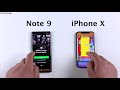 SAMSUNG Note 9 vs iPhone X Speed Test & Ram Management